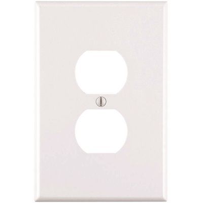 Jumbo Duplex Wall Plate - White