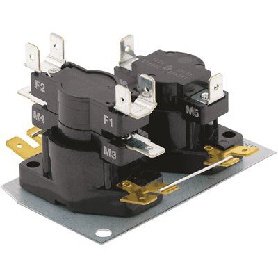 WHITE-RODGERS 24A34 SERIES ELECTRIC HEAT SEQUENCER, 24 VOLTS, 2 TIMINGS, 3 SWITCHES