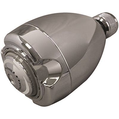 Niagara Conservation Earth 3-Spray 2.7 in. Single Wall Mount Fixed 1.25 GPM Shower Head in Chrome