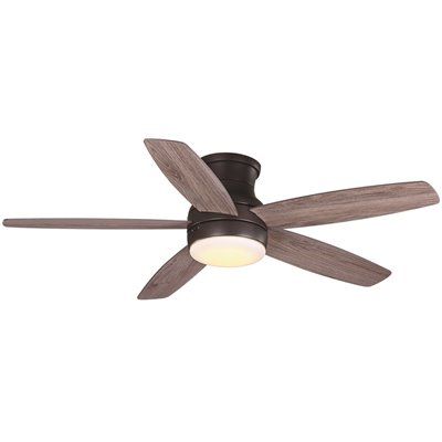 Ashby Park 52 in. Integrated Color Changing LED Bronze Ceiling Fan with Light Kit and Remote Con