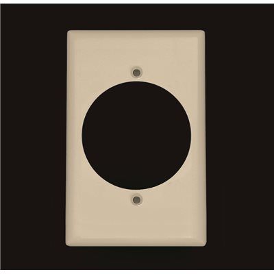 Leviton Ivory 1-Gang Single Outlet Wall Plate (1-Pack)