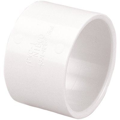 NIBCO 1-1/2 in. PVC DWV Hub x Hub Repair Coupling Fitting