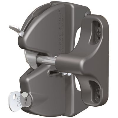 LOKKLATCH Locking Gate Gravity Latch, Key Lockable on 1-Side of Gate