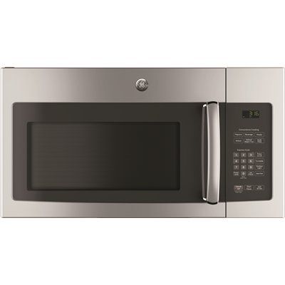 GE® 1.6 CU. FT. OVER-THE-RANGE MICROWAVE OVEN, STAINLESS, 950 WATTS