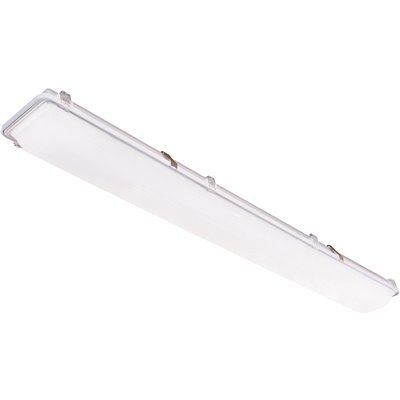 FD.Hubbell Lighting Columbia 42-Watt 4 ft. White Integrated LED Vaportight Flush Mount Light