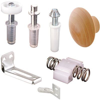 Prime-Line Bi-Fold Door Repair Kit, For 7/8 in. Wide Track, Used with 3/8 in. Outside Diameter P