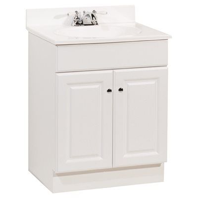 RSI HOME PRODUCTS 24 in. x 31 in. x 18 in. Richmond Bathroom Vanity Cabinet with Top with 2-Door