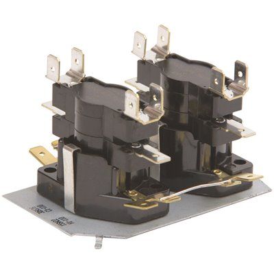 WHITE-RODGERS 24A34 SERIES ELECTRIC HEAT SEQUENCER, 24 VOLTS, 2 TIMINGS, 4 SWITCHES