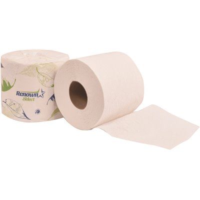 RENOWN® SELECT 2-PLY BATH TISSUE, 500 SHEETS PER ROLL, 80 ROLLS PER CASE