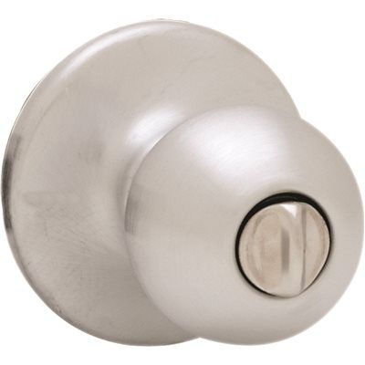 POLO SATIN CHROME PRIVACY BED/BATH DOOR KNOB