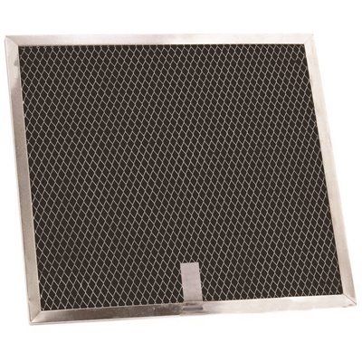 CARBON RANGE HOOD FILTER 8-1/4&quot; X 11-1/4&quot; X 3/8&quot; PULL TAB, CENTER, LONG SIDE