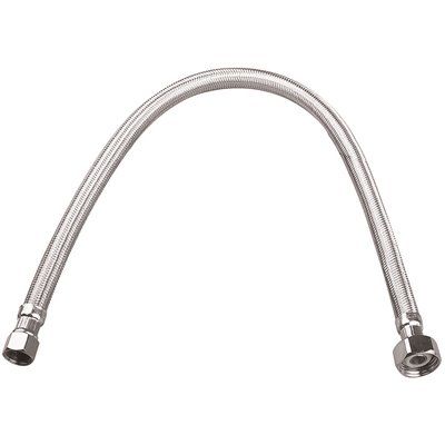 DURAPRO™ BATHROOM FAUCET WATER CONNECTOR SUPPLY LINE, 3/8 IN. FLARE X 1/2 IN. IPS X 16 IN. LONG,
