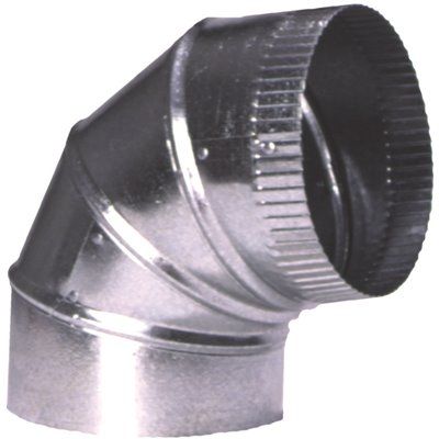 Master Flow 4 in. 90-Degree Turned Aluminum Adjustable Elbow