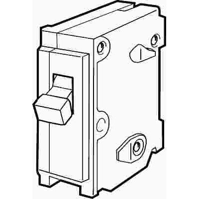 QP PLUG IN 1 POLE BREAKER 15 AMP