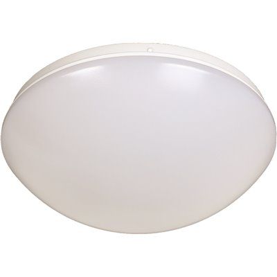 EnviroLite 11 in. White Integrated LED Selectable CCT Round Flush Mount Light