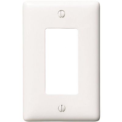 HUBBELL WIRING 1-Gang Decorator Wall Plate - White