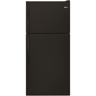 WHIRLPOOL® 18.2 CU. FT. TOP-FREEZER REFRIGERATOR, BLACK, RIGHT-HAND DOOR SWING