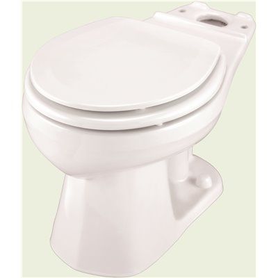 Gerber Plumbing Ultra Flush Pressure Assisted 1.0/1.28/1.6 GPF Round Front Toilet Bowl Only in W