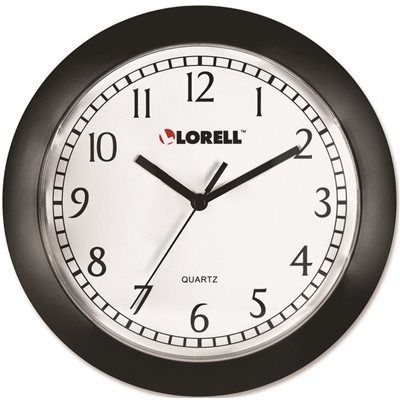 FD.Lorell 9 in. Round Profile Wall Clock