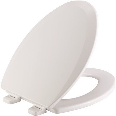 BEMIS Elongated Closed Front Toilet Seat in White