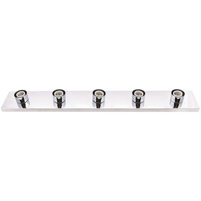 ROYAL COVE™ VANITY LIGHTING STRIP, POLISHED CHROME, 30 IN., USES (5) 60-WATT INCANDESCENT G25 ME