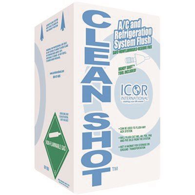 ICOR INTERNATIONAL CLEANSHOT™ A/C AND REFRIGERATION SYSTEM FLUSH WITH HANDY SHOT TOOL, 5 LB. CYL