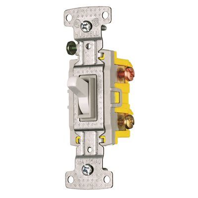 TOGGLE SWITCH 3 WAY 15A 120V WHITE