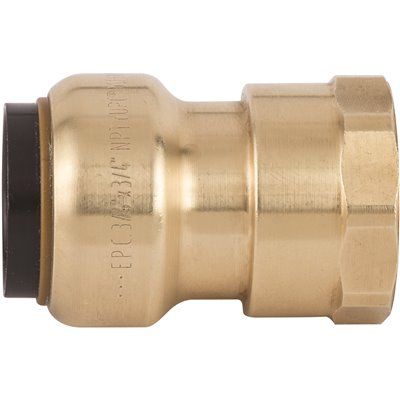 Tectite 3/4 in. Brass Push-to-Connect x Female Pipe Thread Adapter