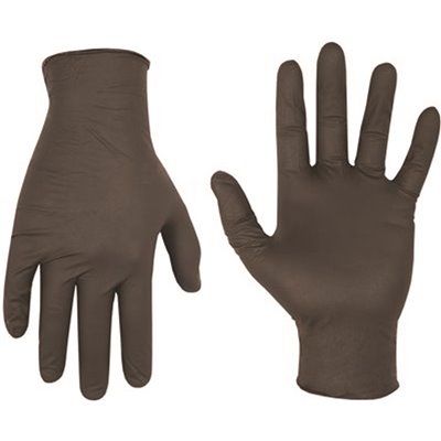 CLC® DISPOSABLE POWDER-FREE NITRILE GLOVES, MEDIUM, BLACK, 6 MIL, 100 GLOVES PER BOX