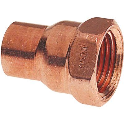 NIBCO 1/2 in. Copper Pressure Cup x FIP Adapter Fitting