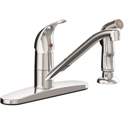 Seasons Premier Single-Handle Kitchen Faucet with Side Sprayer in Chrome