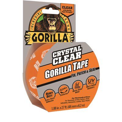 FD.Gorilla 1.88 in. x 9 yds. Crystal Clear Tape (6-Pack)