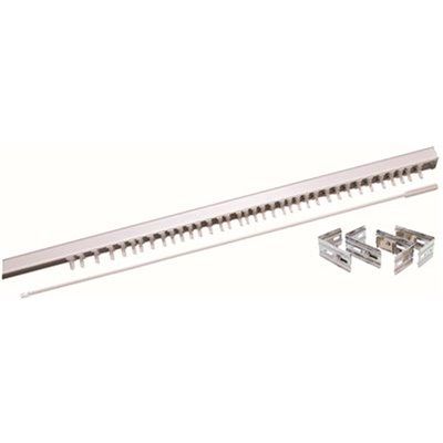 DESIGNER&#39;S TOUCH™ VERTICAL BLIND STEEL HEADRAIL WITH WAND, WHITE, 84 IN.