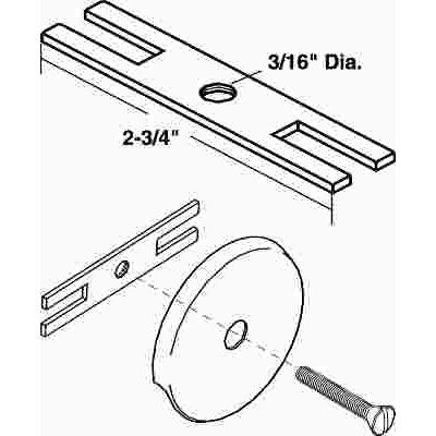 PROPLUS® ADAPTER STRAP FOR OVERFLOW PLATE, 2 HOLE TO 1 HOLE