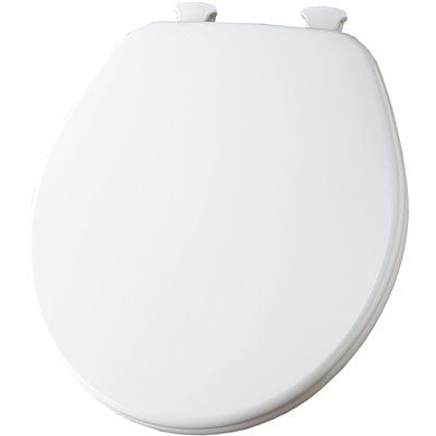 Church Round Closed Front Toilet Seat in White