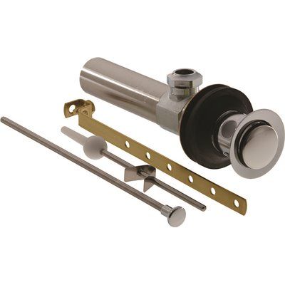 FD.Delta Bathroom Sink Metal Pop-Up Assembly in Chrome