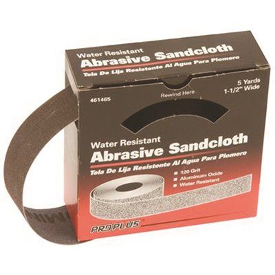 PROPLUS® SAND CLOTH, 1-1/2 IN. X 5 YD. 120 GRIT