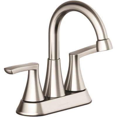 Seasons Seasons Raleigh Double-Handle Bathroom Faucet in Brushed Nickel with Push Pop-Up