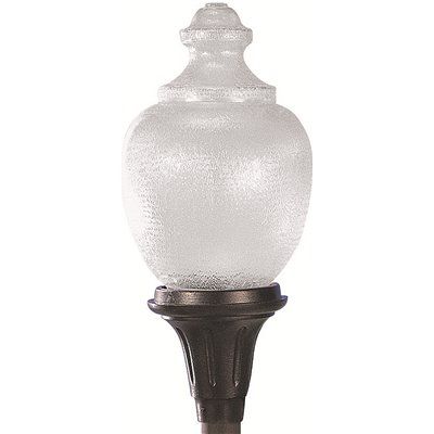 FD.LiteCo Black Outdoor Dark Sky LED Post Top Acorn