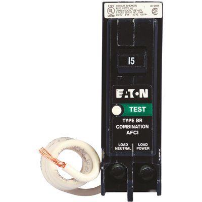 Eaton BR 15 Amp Single-Pole Combination Arc Fault Circuit Breaker