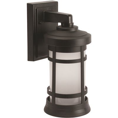 FD.LiteCo Black Craftsman Style Outdoor Wall Mount Lantern