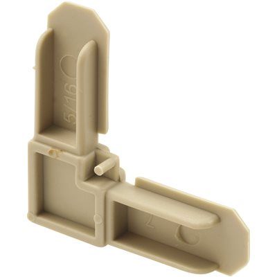 PRIME-LINE PRODUCTS 50 EA PL7871 5/16 IN. X 3/4 IN. PLASTIC SCREEN FRAME CORNERS, ALMOND