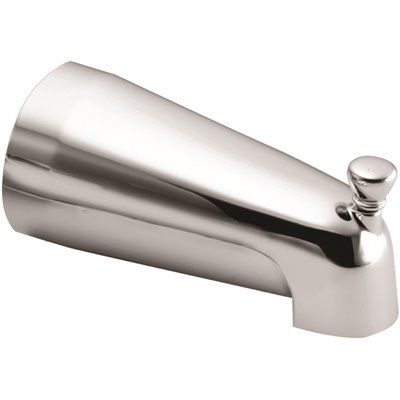 FD.CLEVELAND FAUCET GROUP 1/2 in. Slip Fit Metal Tub Spout in Chrome