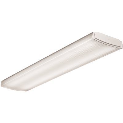 Lithonia Lighting 4 ft. 41-Watt White Integrated LED Low Profile Wraparound Flushmount