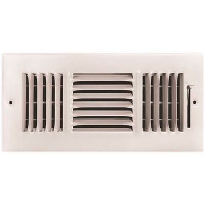 TruAire 10 in. x 4 in. 3-Way Steel Wall/Ceiling Register
