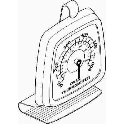 SUPCO PORTABLE OVEN THERMOMETER STAINLESS STEEL, FOR REFRIGERATORS