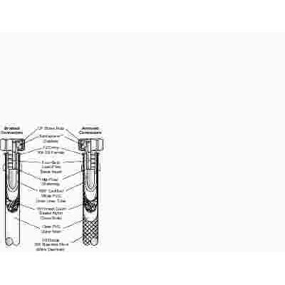 DURAPRO™ BATHROOM FAUCET WATER CONNECTOR SUPPLY LINE, 3/8 IN. COMPRESSION X 1/2 IN. FIP X 12 IN.