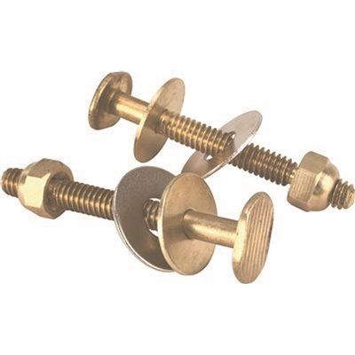 TOILET BOLTS BRASS JOHNNI BOLT 1/4 IN. X 2-1/4 IN.