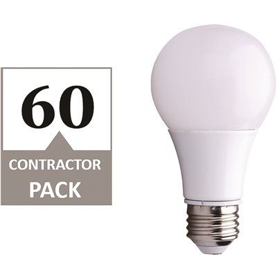 FD.Simply Conserve 60-Watt Equivalent A19 Dimmable LED Light Bulb Contractor Pack, 2700K Soft