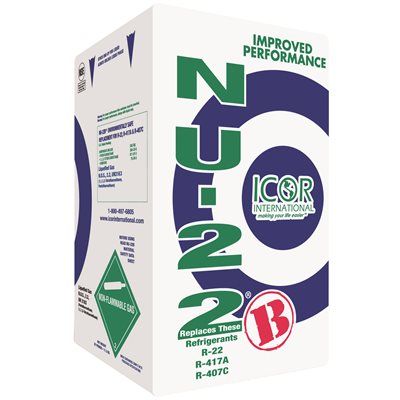 ICOR INTERNATIONAL® NU-22B® REFRIGERANT, 25-POUND CYLINDER
